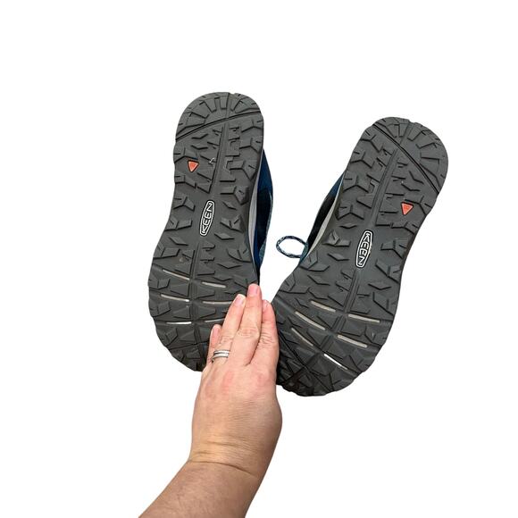 KEEN Terradora II Waterproof Hiking Shoes Blue Lace Up All Terrain Sz 7.5 Women - Picture 9 of 10